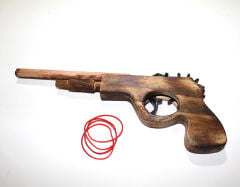 Ahşap Lastik Atan Tabanca