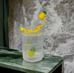 Ananas Tasarımlı Kupa Bardak
