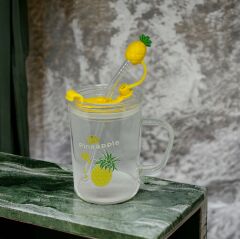 Ananas Tasarımlı Kupa Bardak