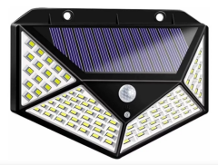 Solar Hareket Sensörlü Duvar Lambası 100 Led