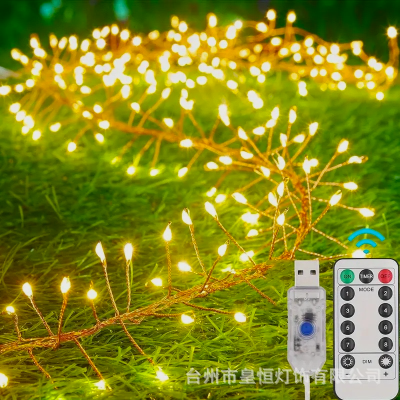 6 Metre 200 Led Gün ışığı Uzaktan Kumandalı 8 Modlu Usb'li