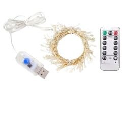 6 Metre 200 Led Gün ışığı Uzaktan Kumandalı 8 Modlu Usb'li