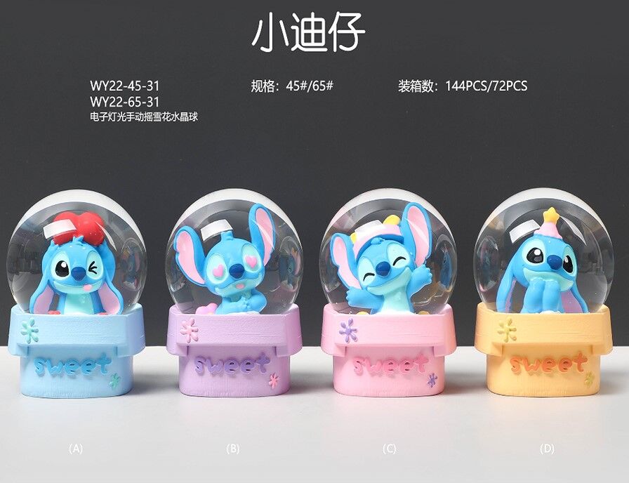 Işıklı Küçük Boy Kar Küresi 12 Adet