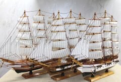 Ahşap Yelken Gemi Model 3