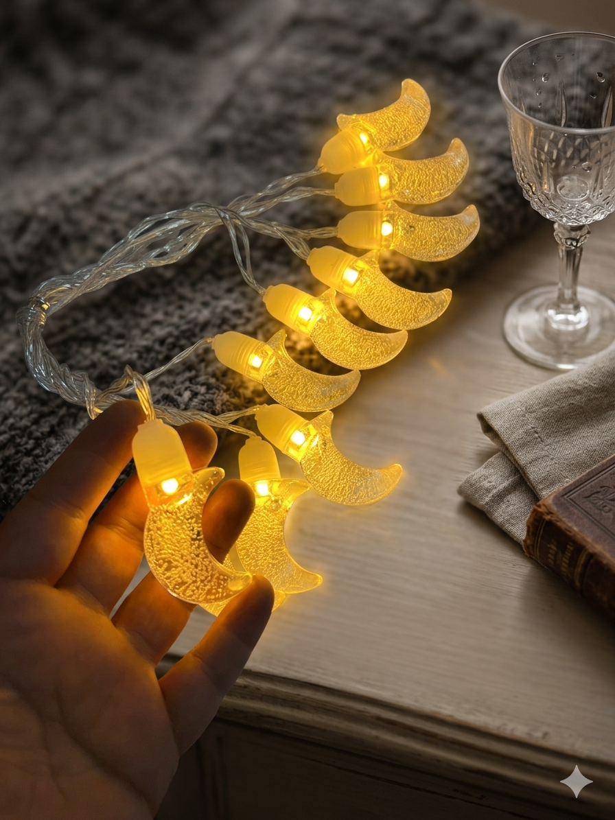 USB Kablolu Dekoratif Gün Işığı Kristal Ay Led Lamba 3 Metre