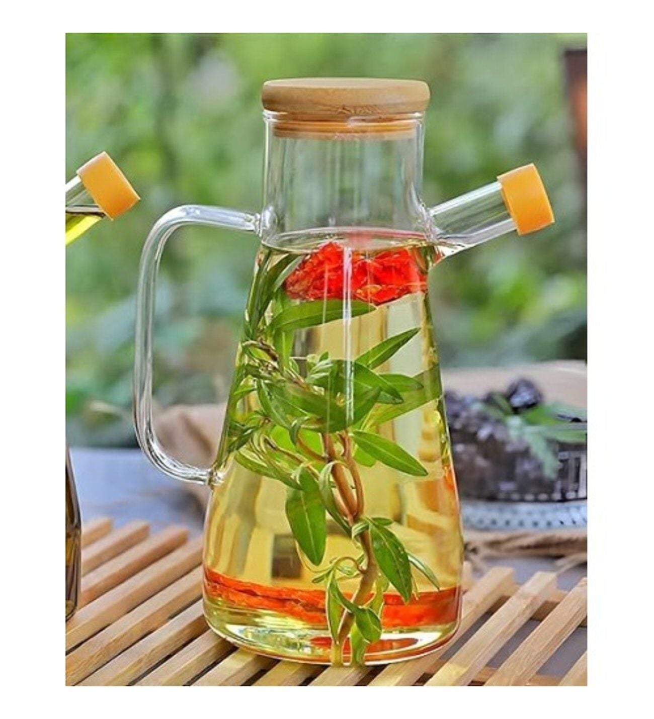 Borosilikat Cam 900 ml. Yağdanlık