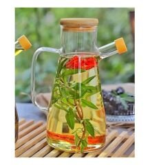 Borosilikat Cam 900 ml. Yağdanlık