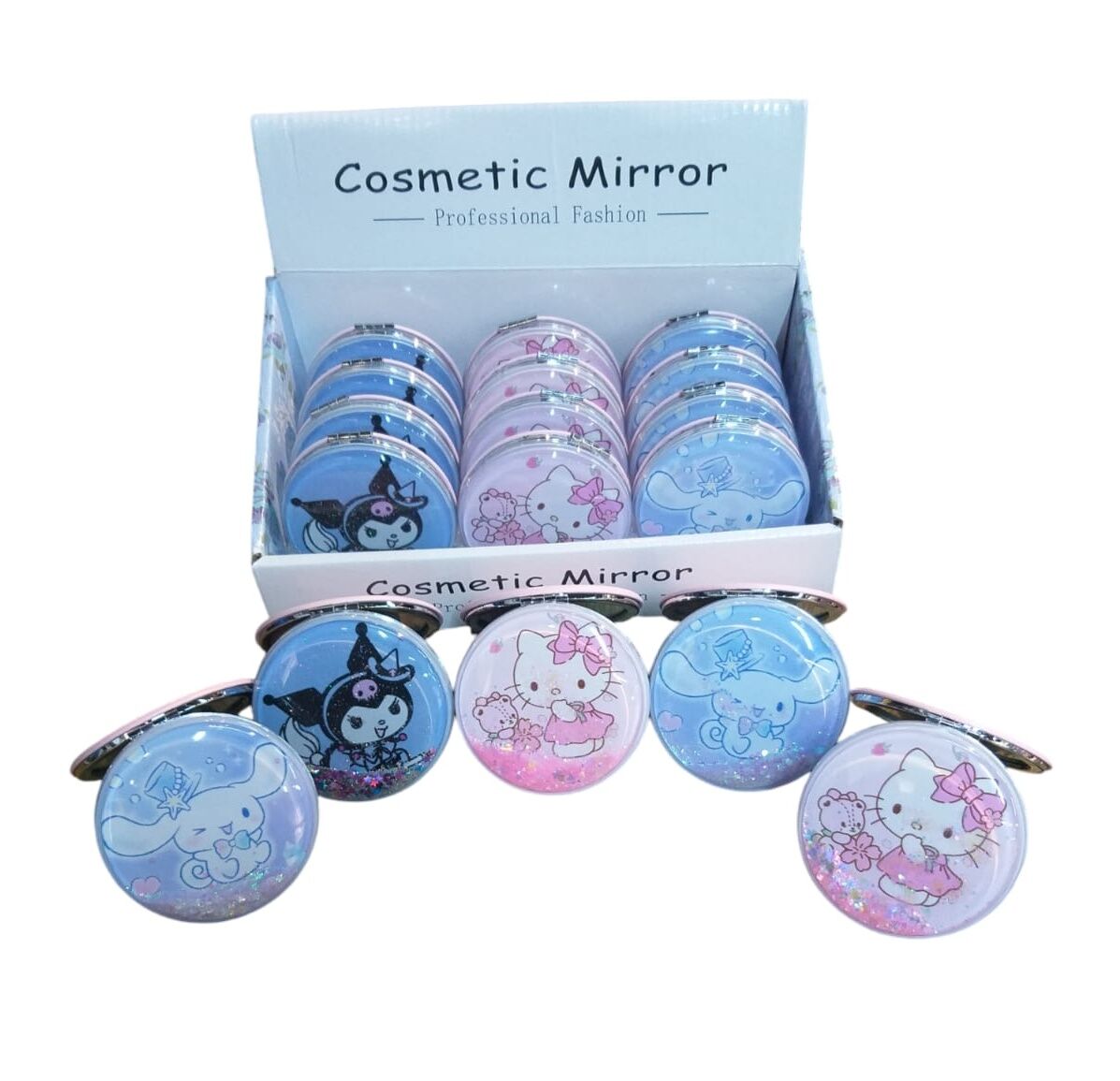 Yuvarlak Sulu Makyaj Aynası 12 Adet