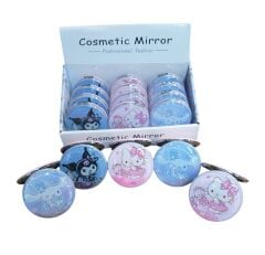 Yuvarlak Sulu Makyaj Aynası 12 Adet