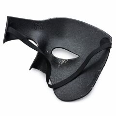 Antik Eskitme Gümüş Erkek Yarım Maske - Phantom & Balo Maskesi