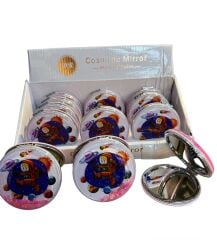 Yuvarlak Sulu Makyaj Aynası 12 Adet