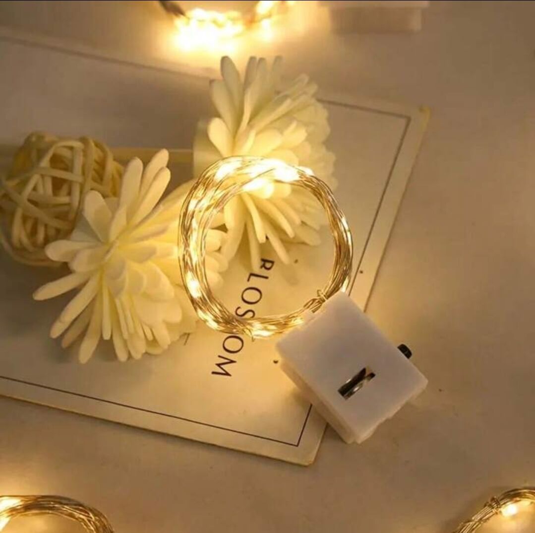 2 Metre Pilli Peri Led Beyaz Işık 1 Adet