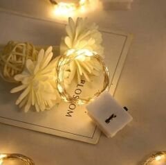 2 Metre Pilli Peri Led Beyaz Işık 1 Adet