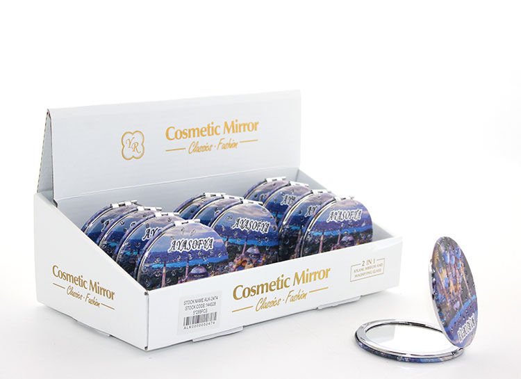 Taşlı İstanbul Tasarımı El Aynası İnce Model 11