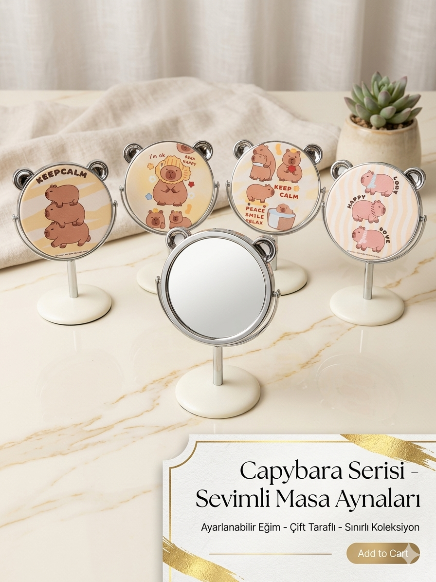 Karakterli Çoçuk Ayaklı Ayna 1 Adet