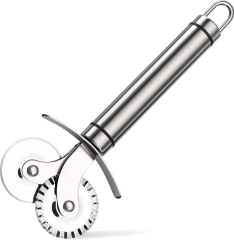 Çift Başlıklı Pizza Hamur Bıçağı