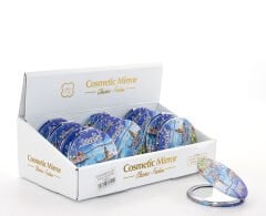 Taşlı İstanbul Tasarımı El Aynası İnce Model 16