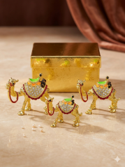 Swarovski Taşlı Deve Biblosu 3 lü set