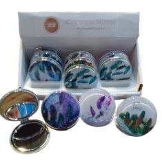 Yuvarlak Sulu Makyaj Aynası 12 Adet