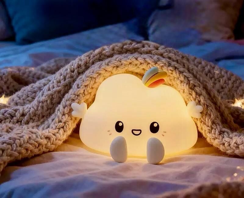 Bulut Şekilli Renk Değiştirebilen Dokunmatik Gece Lambası