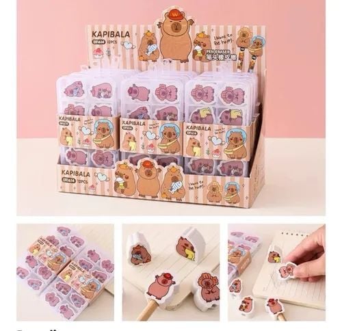 Karakterli Sevimli Silgi 12 Paket