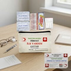 Bez Çantalı Öğrenci İlk Yardım Seti