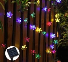 Solar 5 Metre 50 Led Papatya RGB 8 Fonksiyonlu