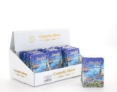 Taşlı İstanbul Tasarımı El Aynası İnce Model 7