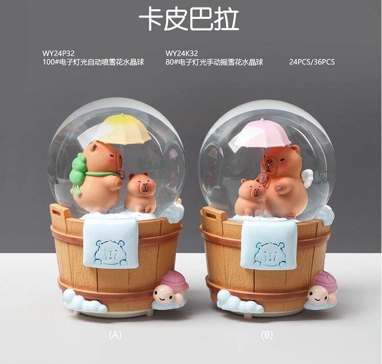 Işıklı Müzikli Püskürtmeli Büyük Boy Kar Küresi