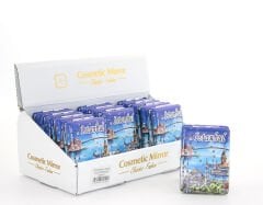 Taşlı İstanbul Tasarımı El Aynası Kalın Model 1