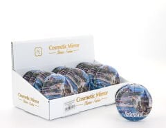 Taşlı İstanbul Tasarımı El Aynası Kalın Model 14