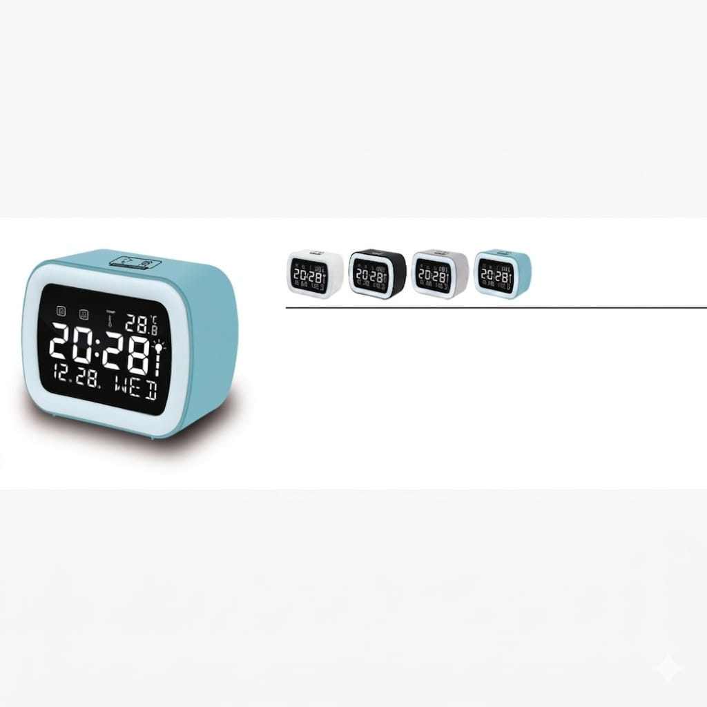 Dijital Alarmlı Masa Saati 1 Adet