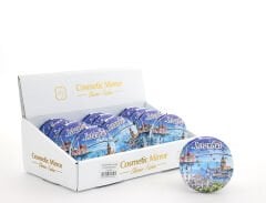 Taşlı İstanbul Tasarımı El Aynası Kalın Model 9