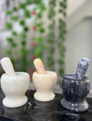 Doğal Cilalı Mermer Havan