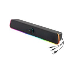 USB Jak Ve Mikrofon Çıkışlı RGB Hoparlör