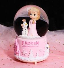 Frozen Işıklı Müzikli Püskürtmeli Büyük Boy Kar Küresi