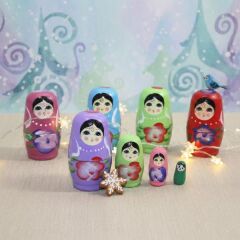 4'lü Ahşap Matruşka