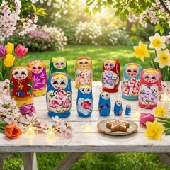 5'li Ahşap Matruşka