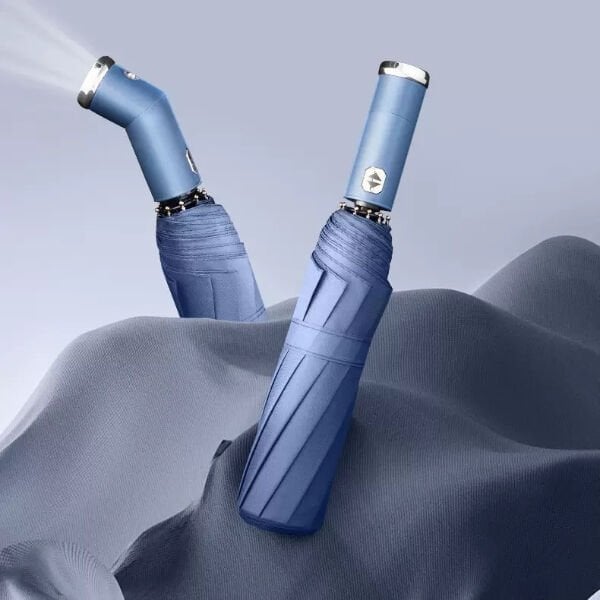 Mavi El Fenerli Şemsiye