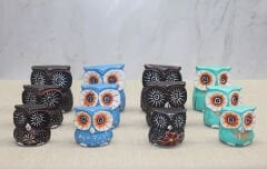 Ahşap 3'lü Baykuş Seti Model 5