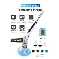 Portatif Şarjlı Temizleme Fırçası