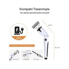 Portatif Şarjlı Temizleme Fırçası