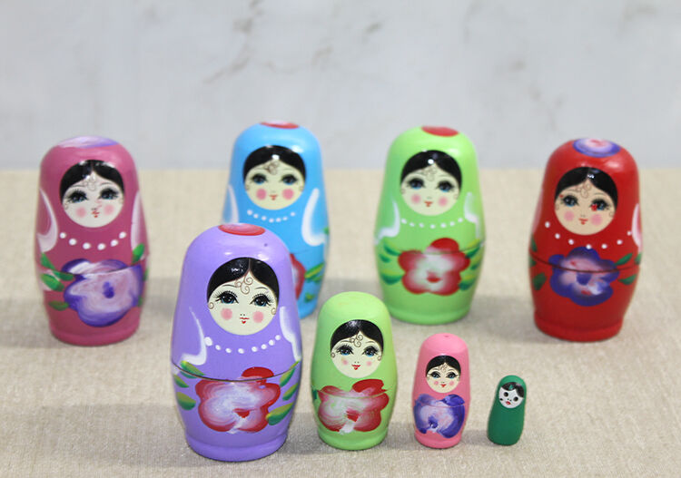 4'Lü Ahşap Matruşka Alk3814
