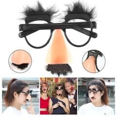 Eğlenceli Kılık Değiştirme Kaş Bıyık Mizah Gözlüğü 9x13 cm