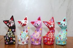 Ahşap 5'li Kedi Seti Model 2