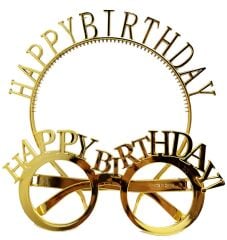 Happy Birthday Gözlük Ve Taç