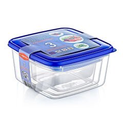 3'lü Kare Saklama Kabı Seti