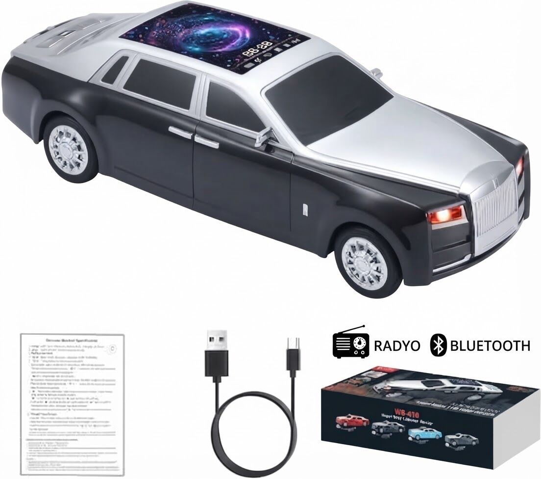 Araba Şekilli Radyo Kablosuz Bluetooth Hoparlör