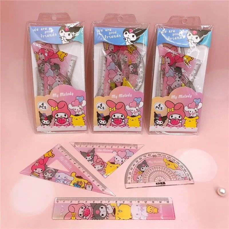 My Melody Cetvel Seti 4 Lü 48 Paket