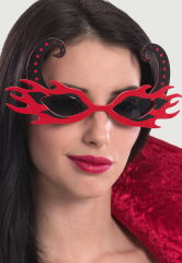 Kırmızı Alevli Parti Gözlüğü